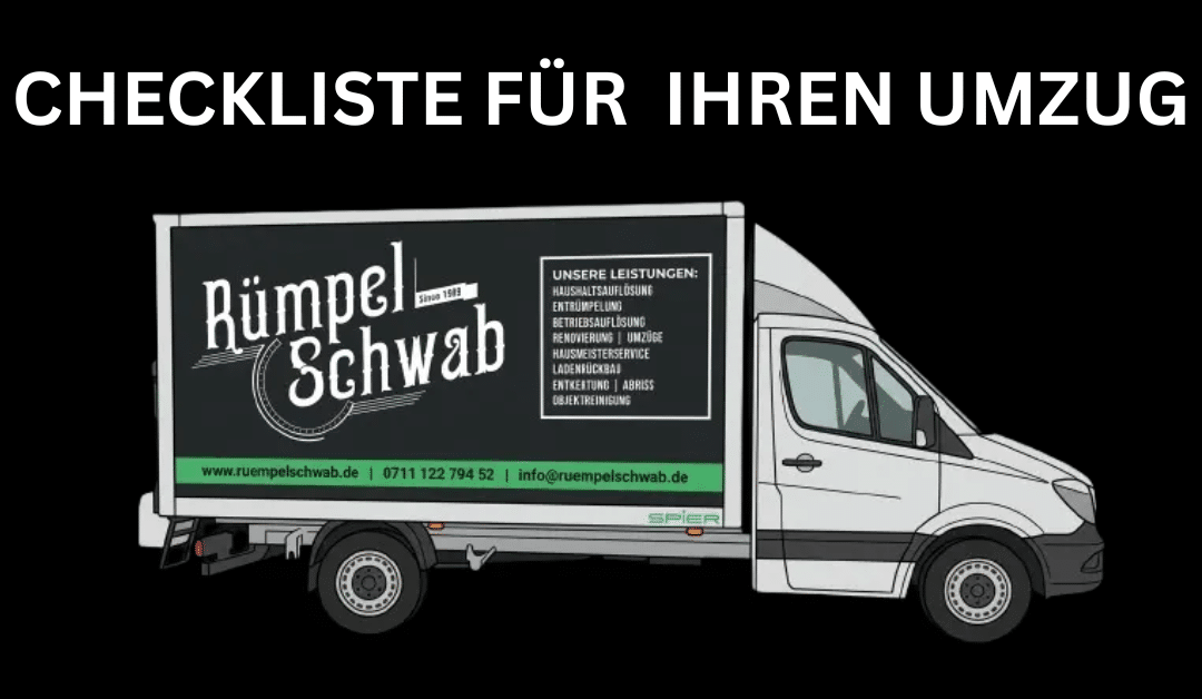 Umzug Checkliste: Der komplette Plan — 8 Wochen vor dem Einzugstag