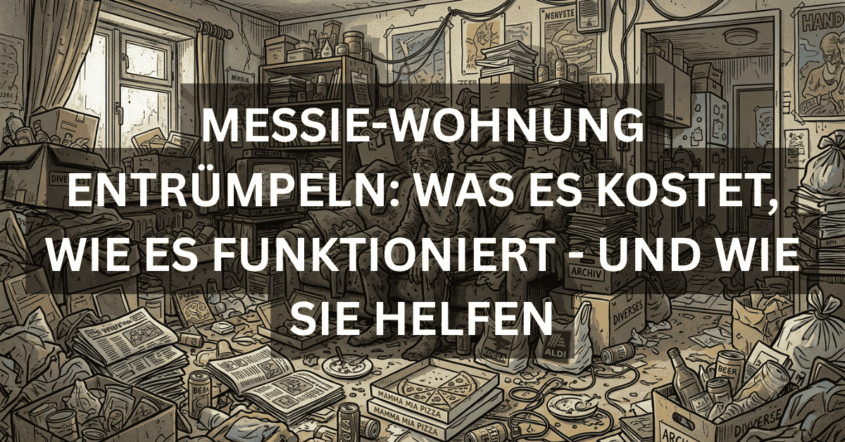 Messie-Wohnung entrümpeln: Was es kostet, wie es funktioniert — und wie Sie helfen
